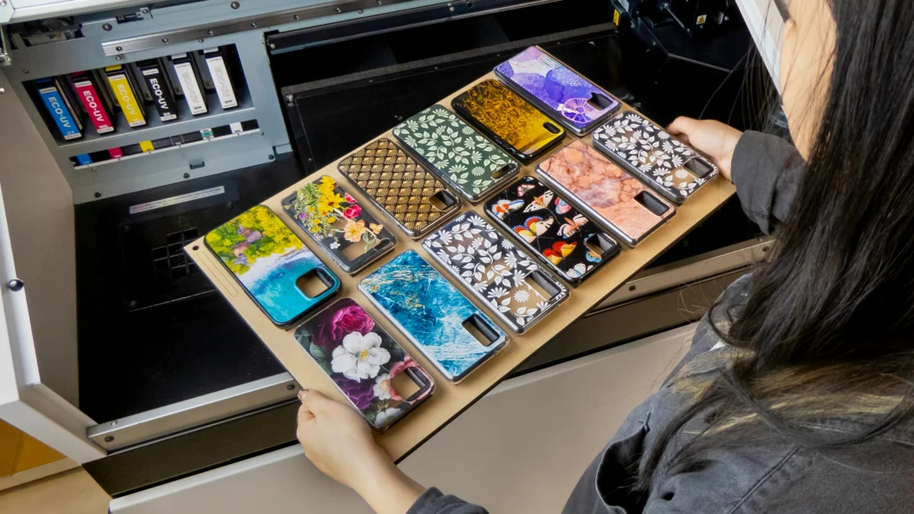Phone case printing